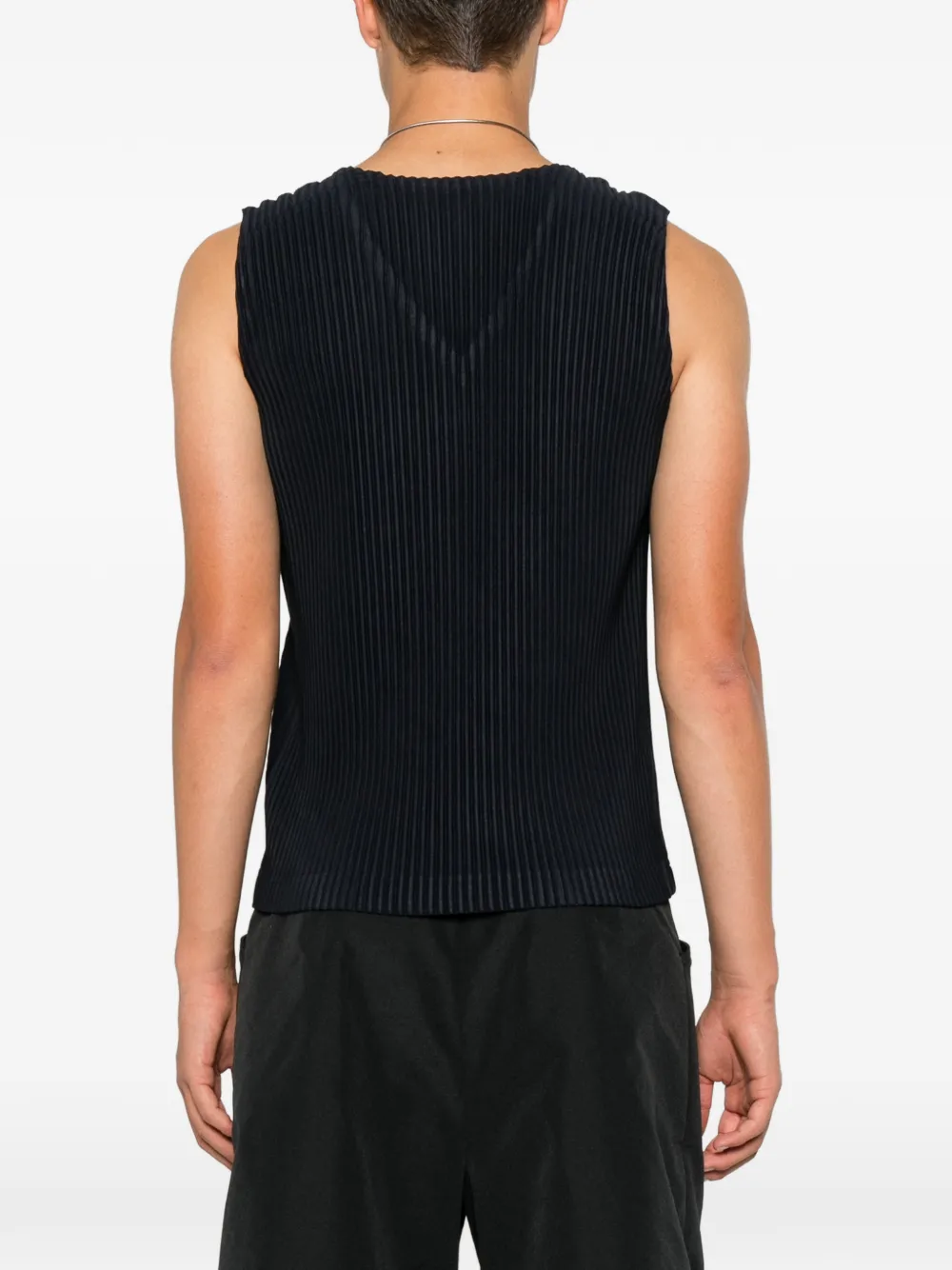Homme Plissé Issey Miyake Homme plissé geplooid T-shirt Blauw