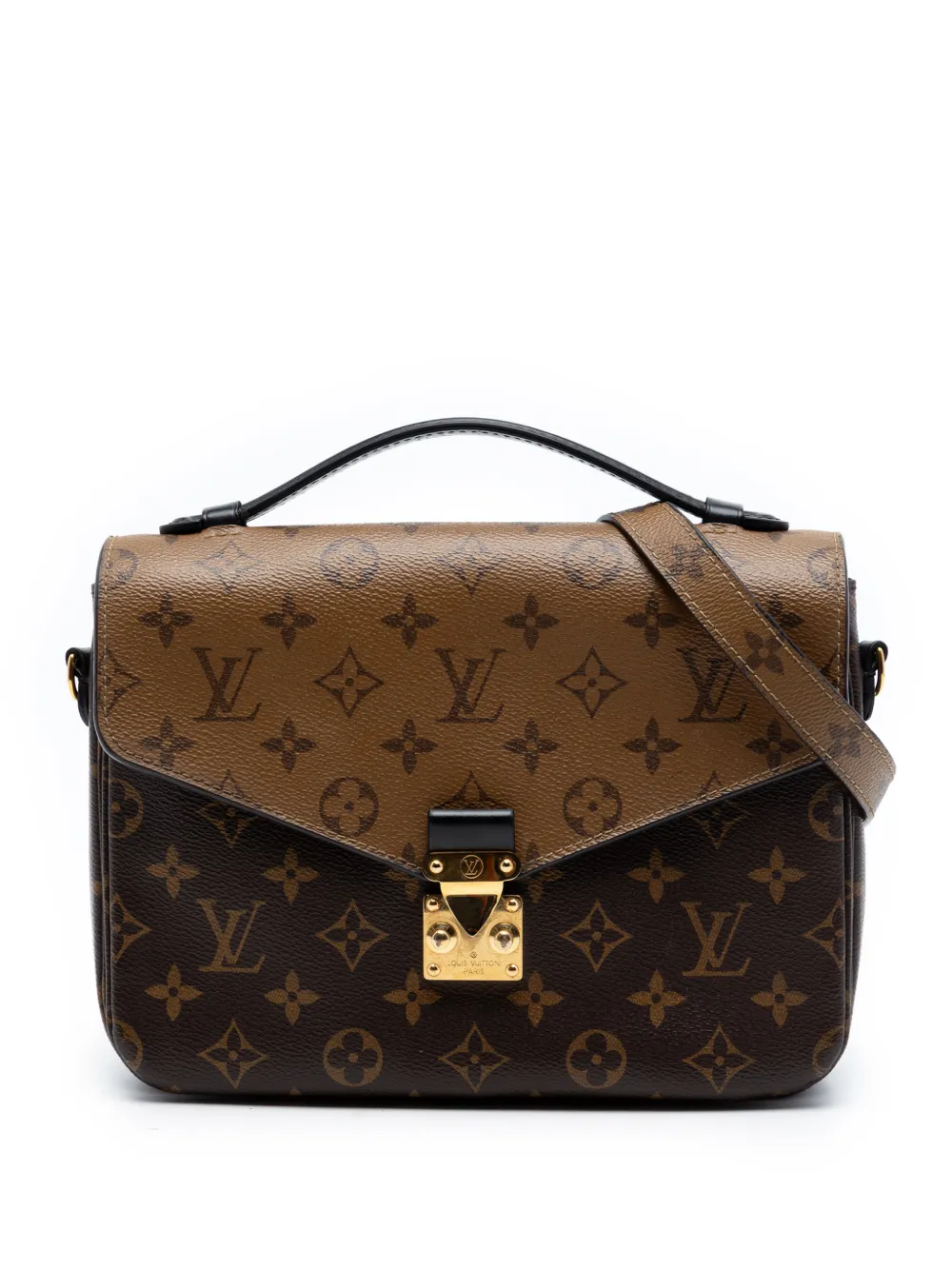 Louis Vuitton Pre-Owned 2019 Monogram Reverse Pochette Metis satchel - Marrone