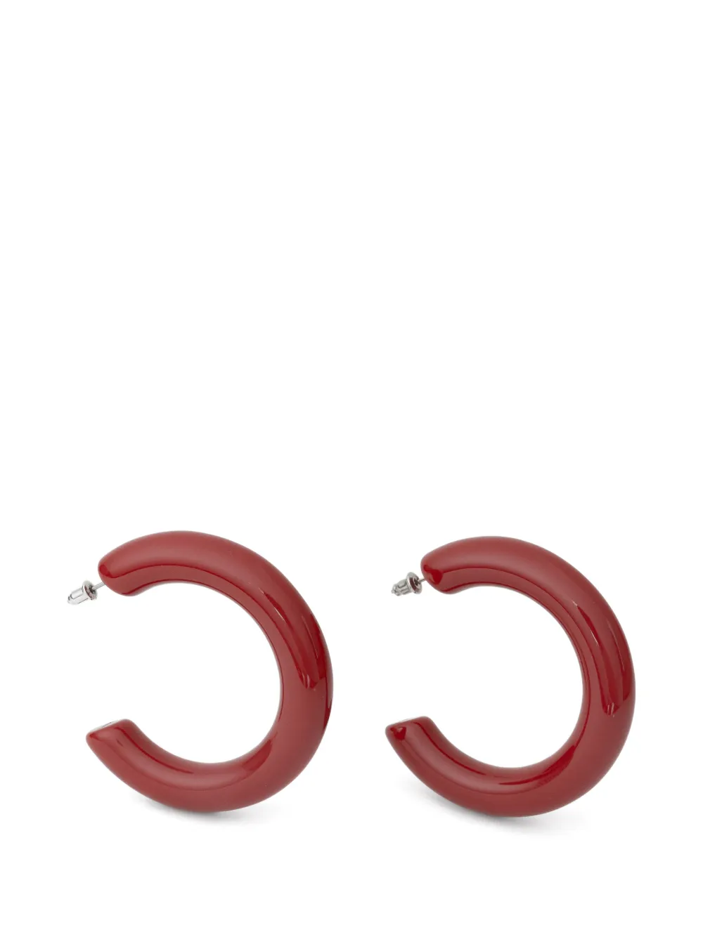 Neeka Studios Big Bold hoop earrings - Rosso