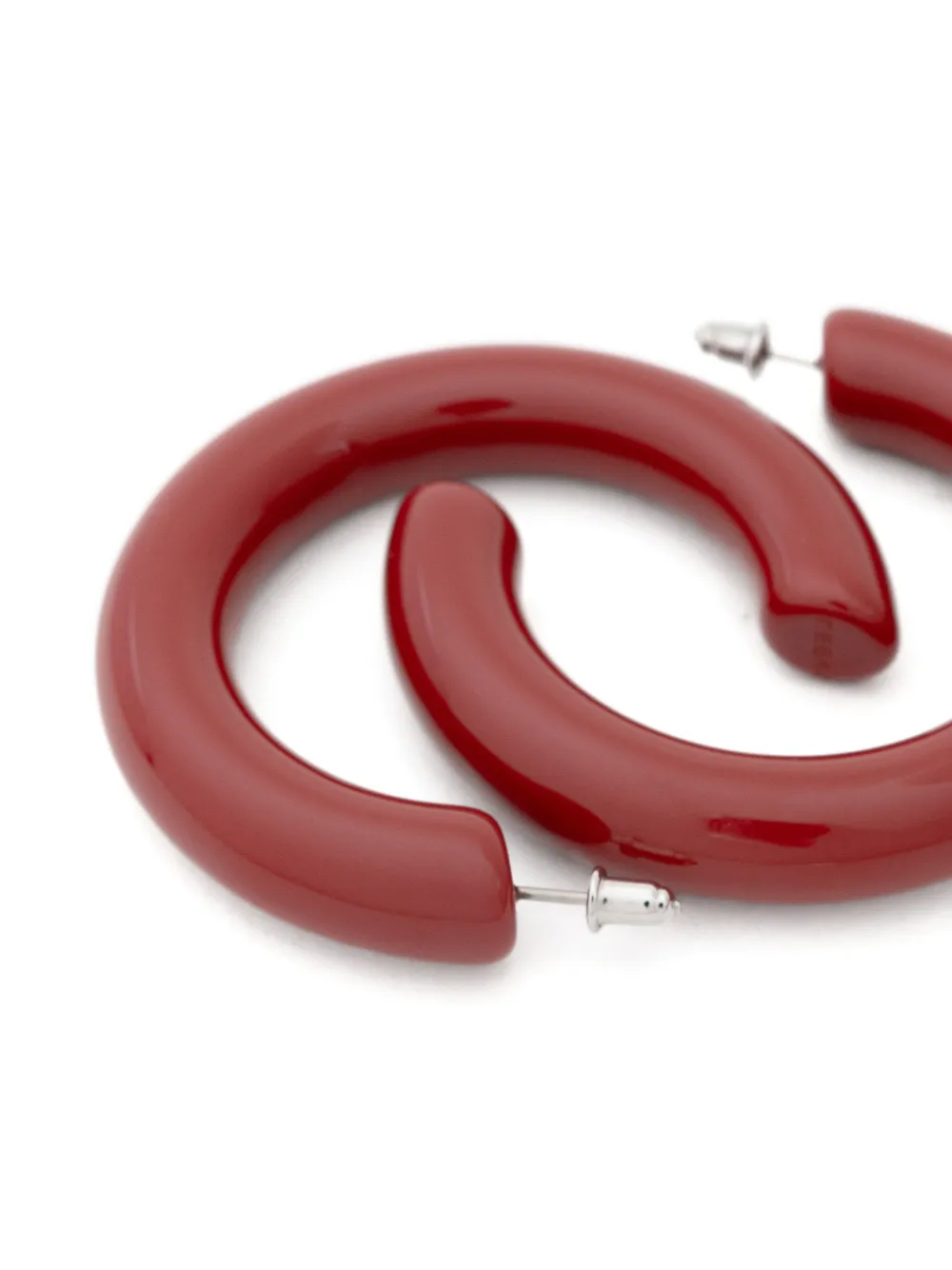  Neeka Studios Pendientes De Aro Big Bold - Rojo 