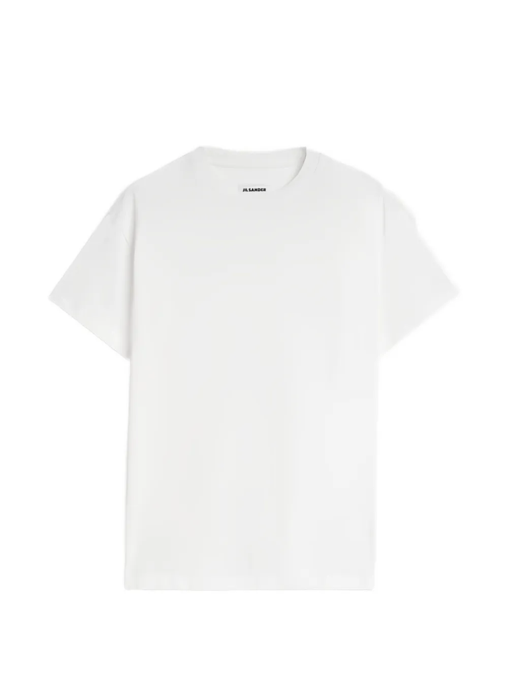 Jil Sander Drie T-shirten met geborduurd monogram Wit