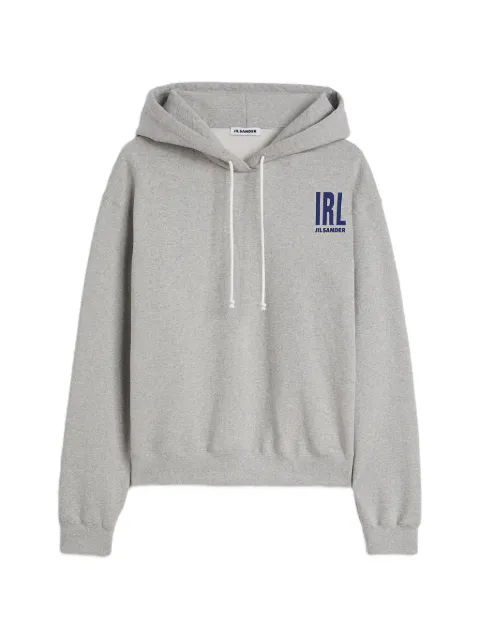 Jil Sander hoodie en jersey à logo imprimé