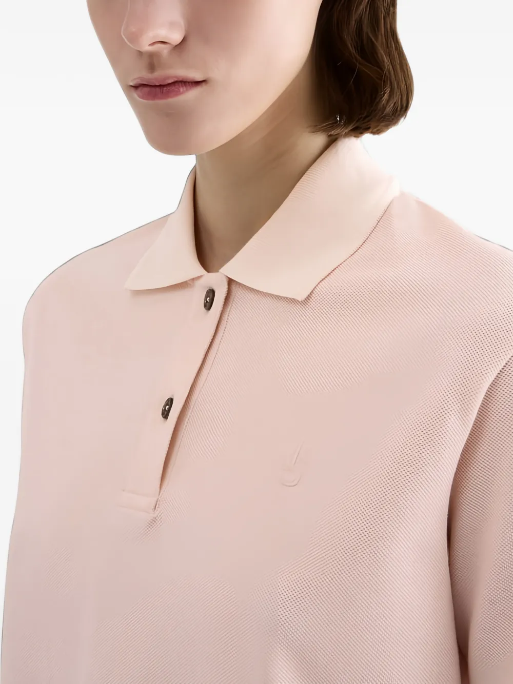 Jil Sander Poloshirt met borduurwerk Roze