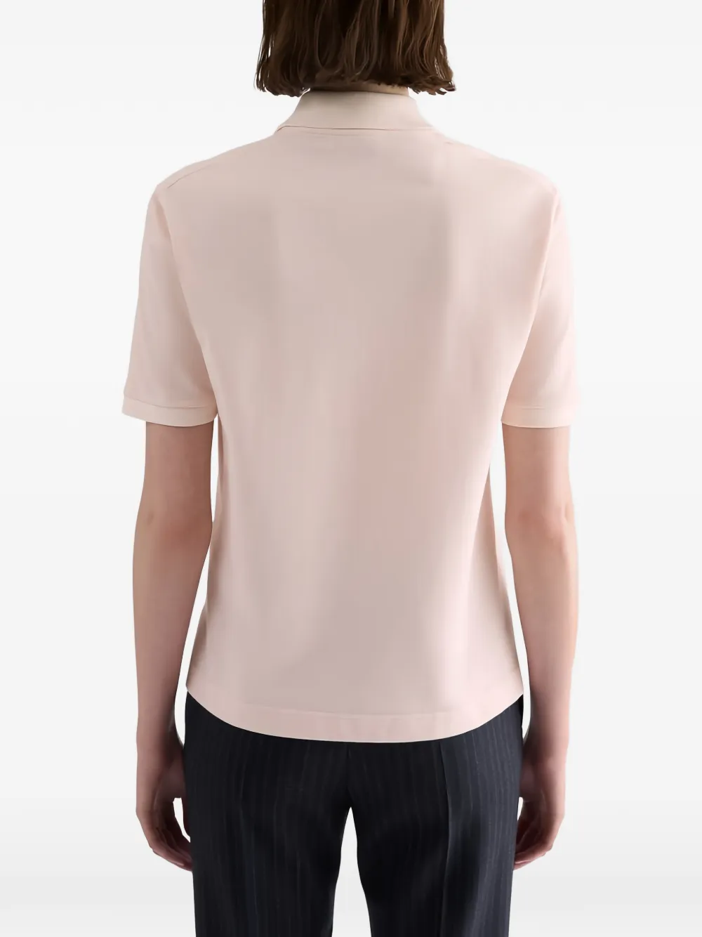 Jil Sander Poloshirt met borduurwerk Roze