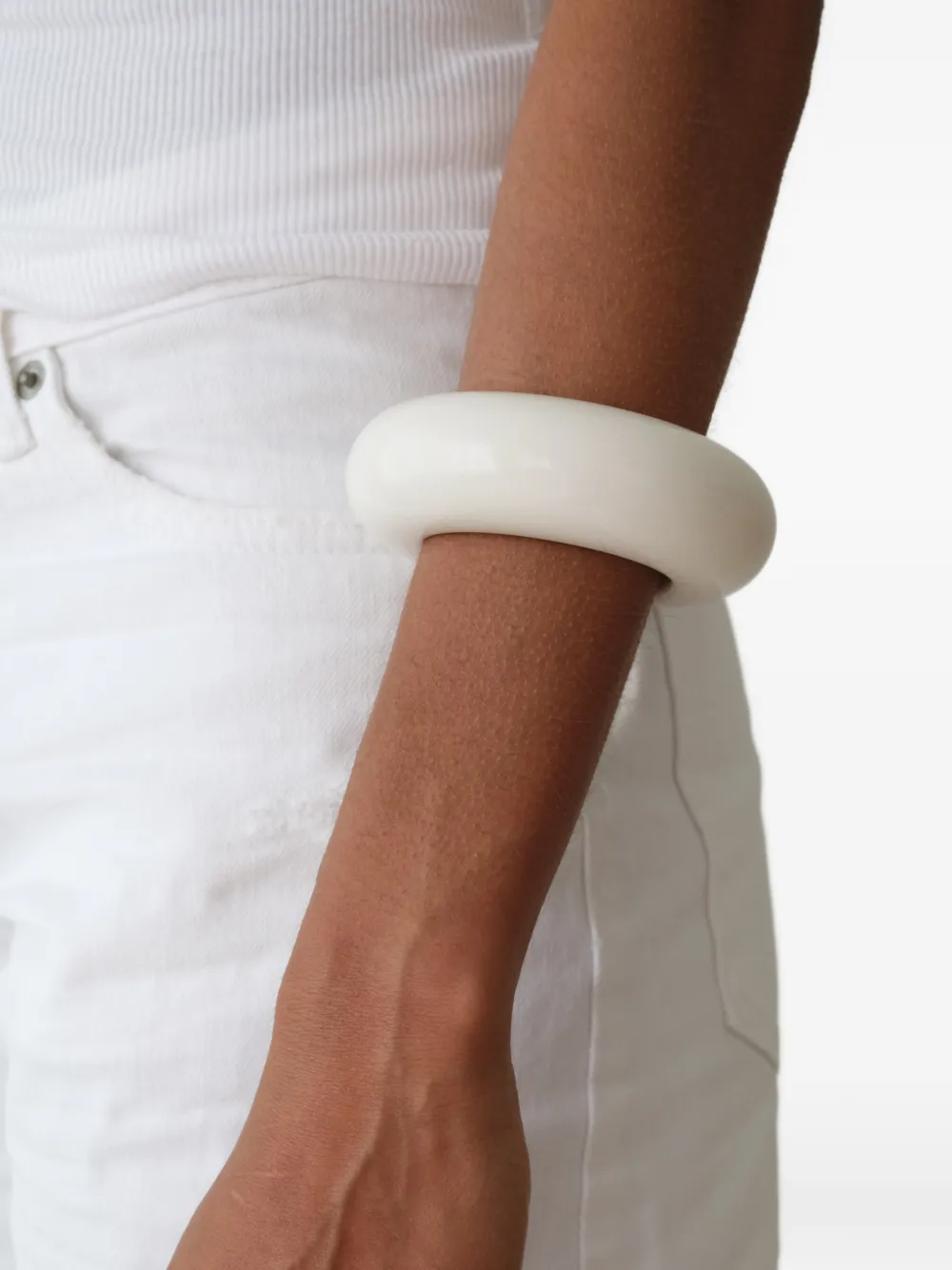 Neeka Studios Big Bangle bracelet - Bianco