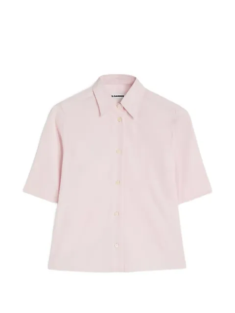 Jil Sander Camisa com logo bordado
