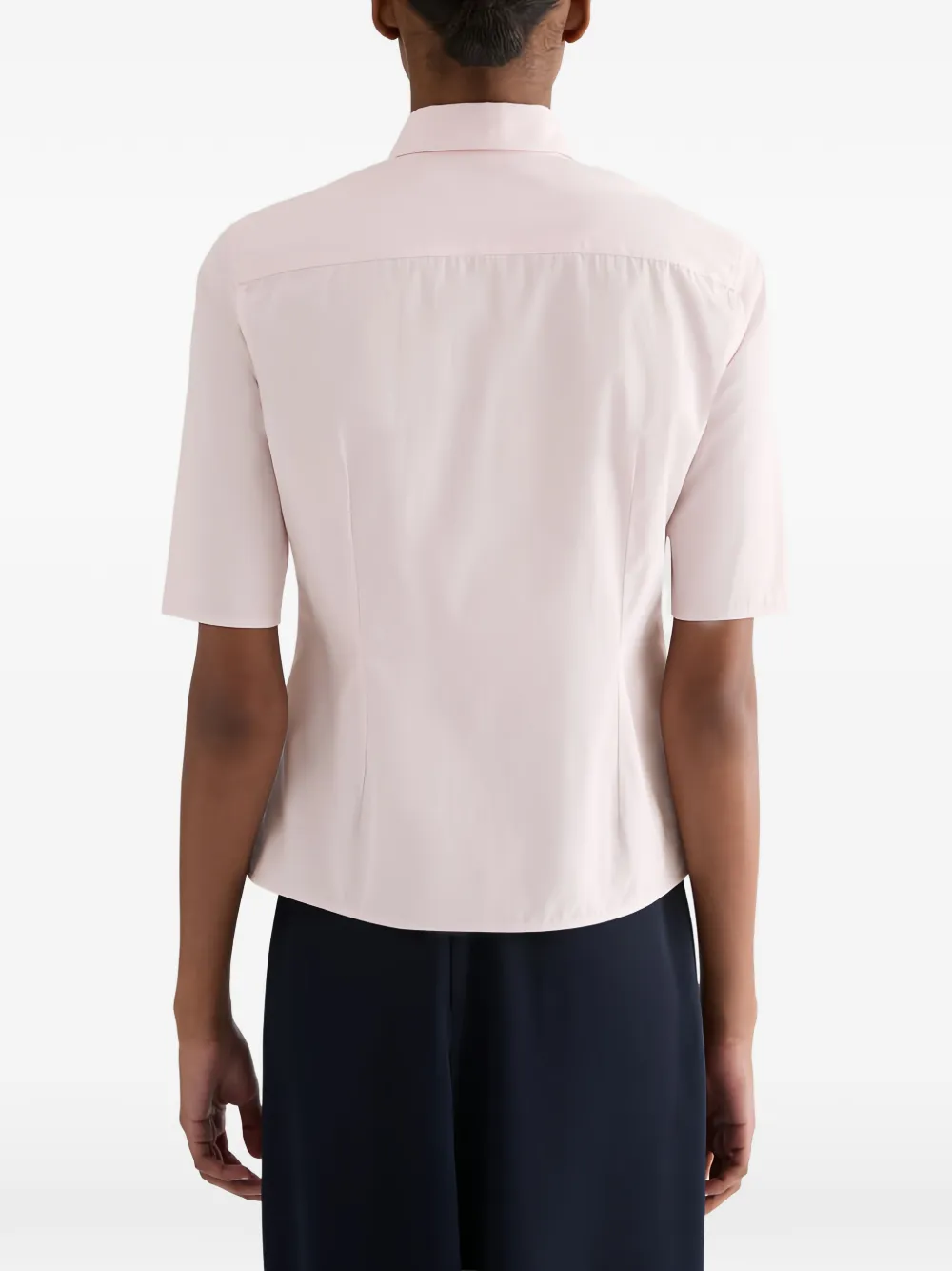 Jil Sander Overhemd met geborduurd logo Roze