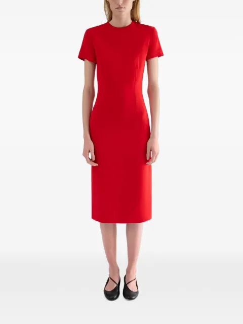 Jil Sander cady Crew-Neck dress