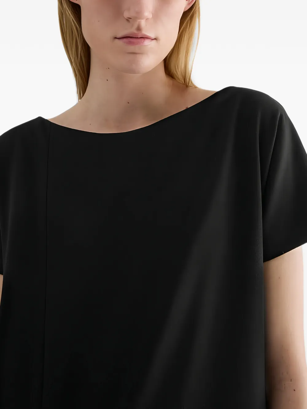 Jil Sander Wollen plooirok Zwart