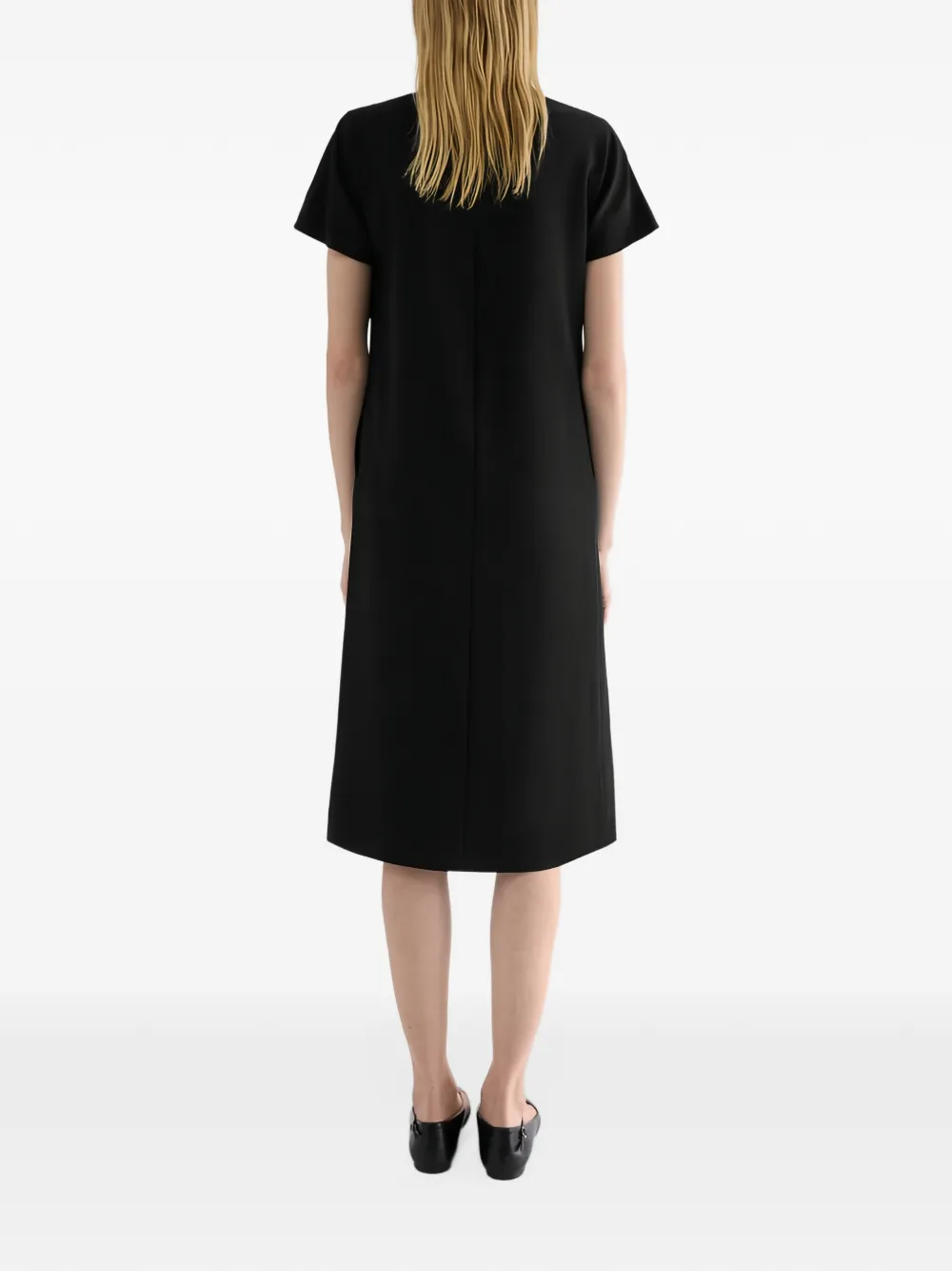 Jil Sander Wollen plooirok Zwart