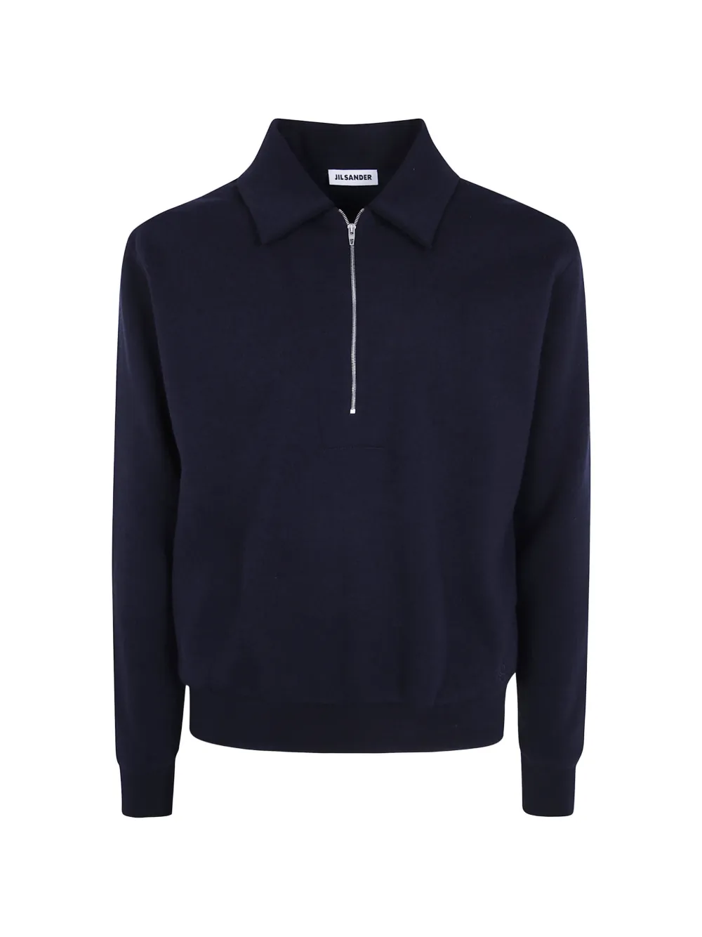 Jil Sander cotton blend polo sweatshirt