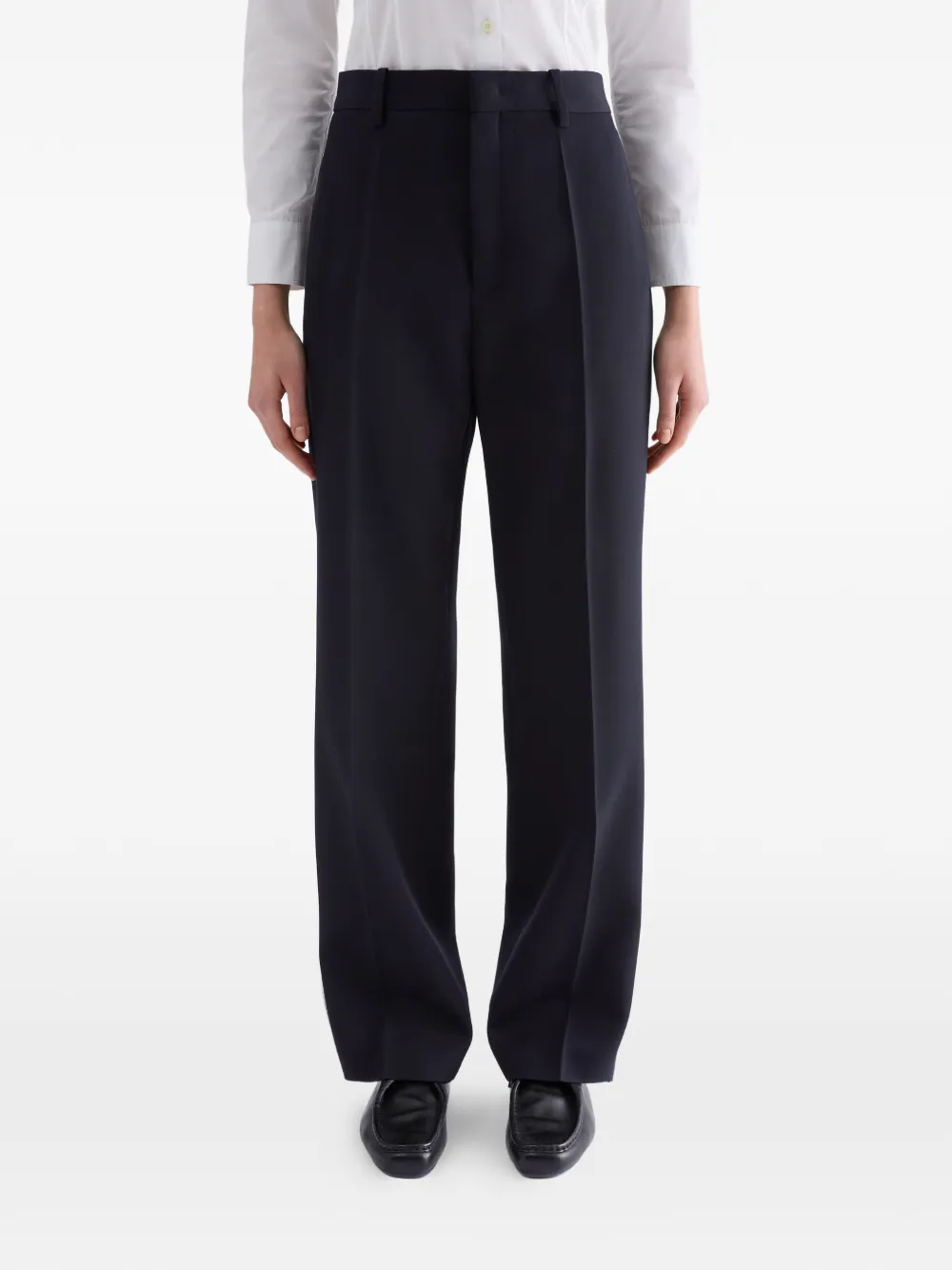 Jil Sander High waist broek Blauw