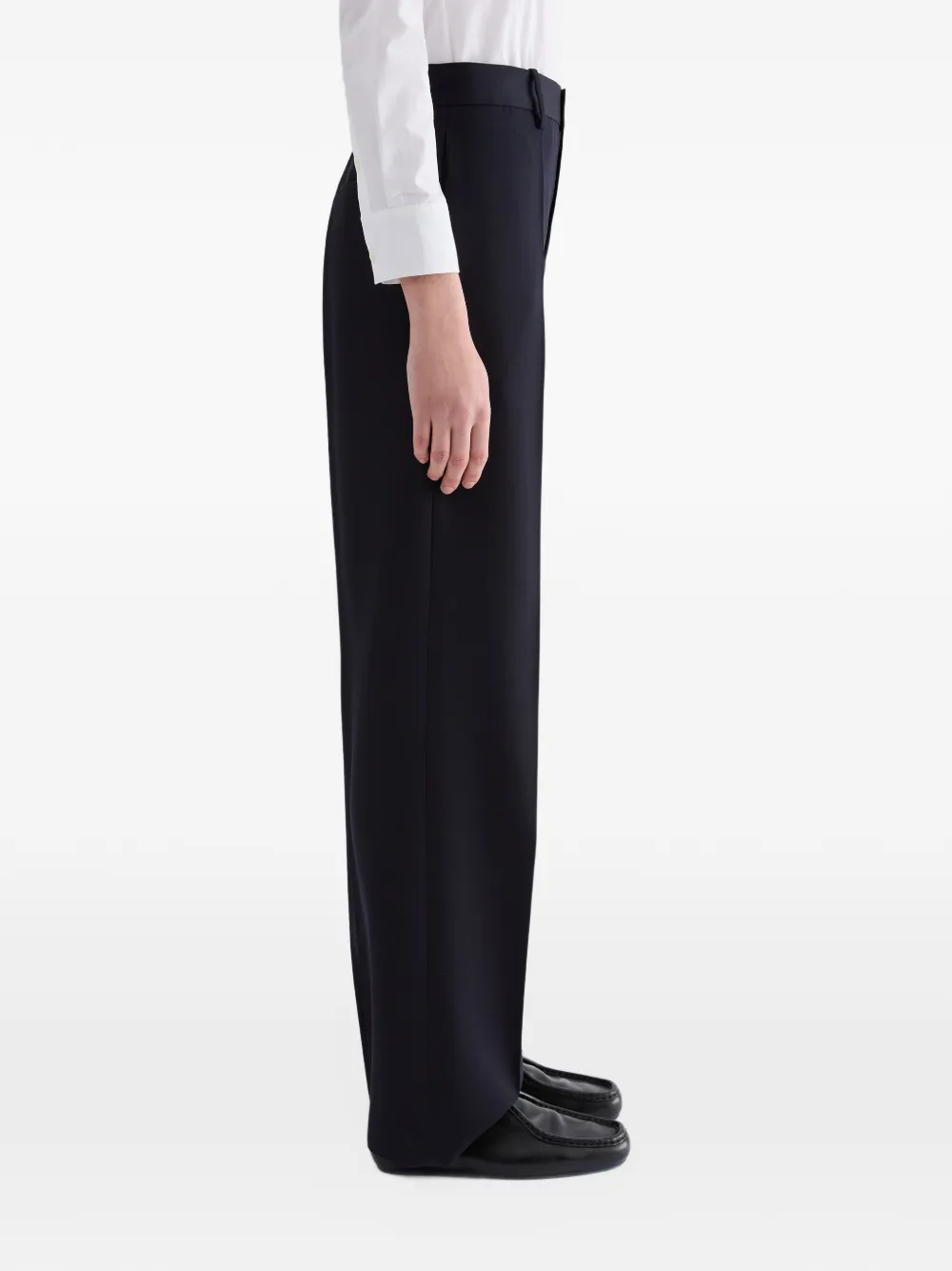 Jil Sander High waist broek Blauw
