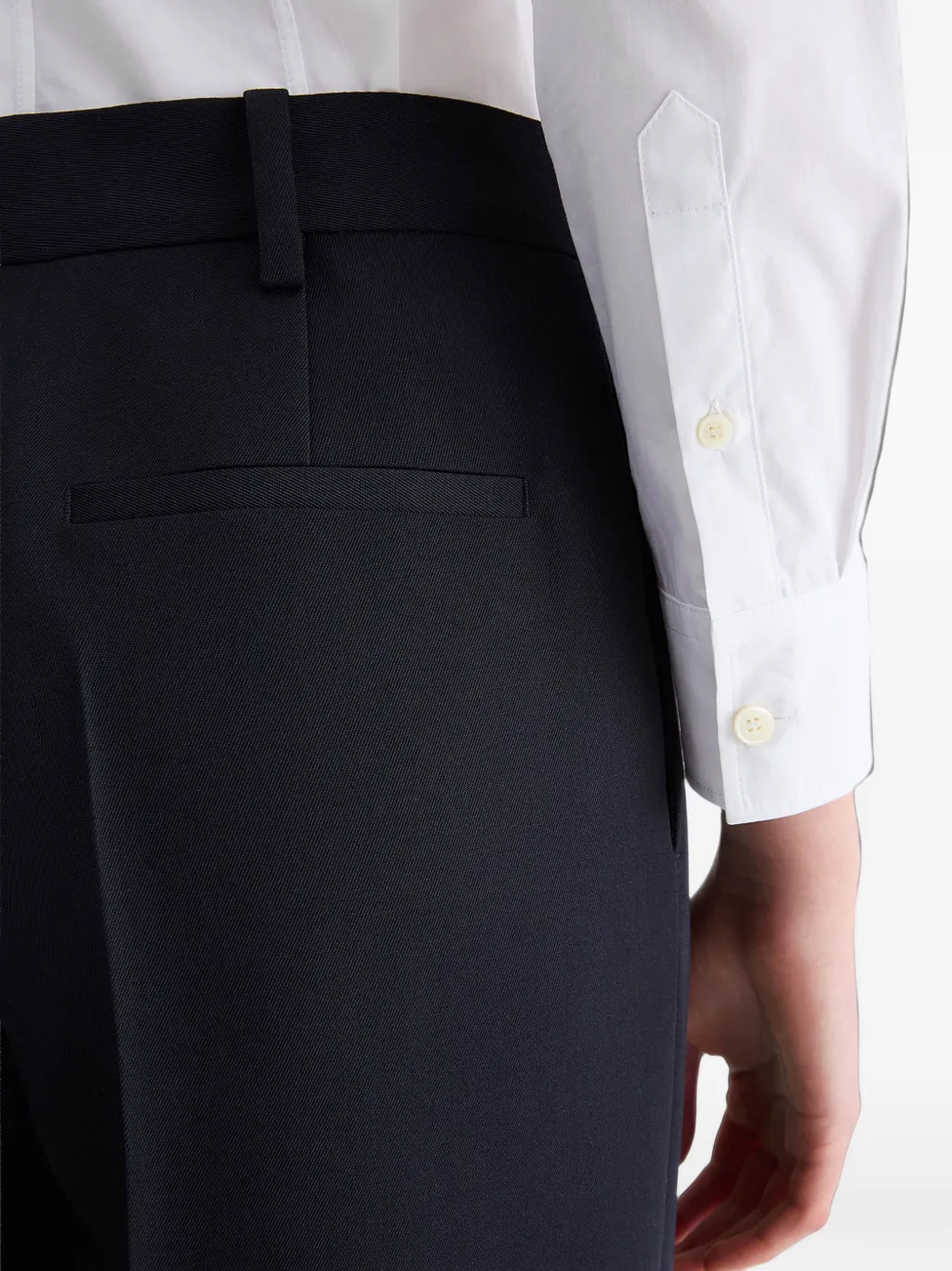 Jil Sander High waist broek Blauw