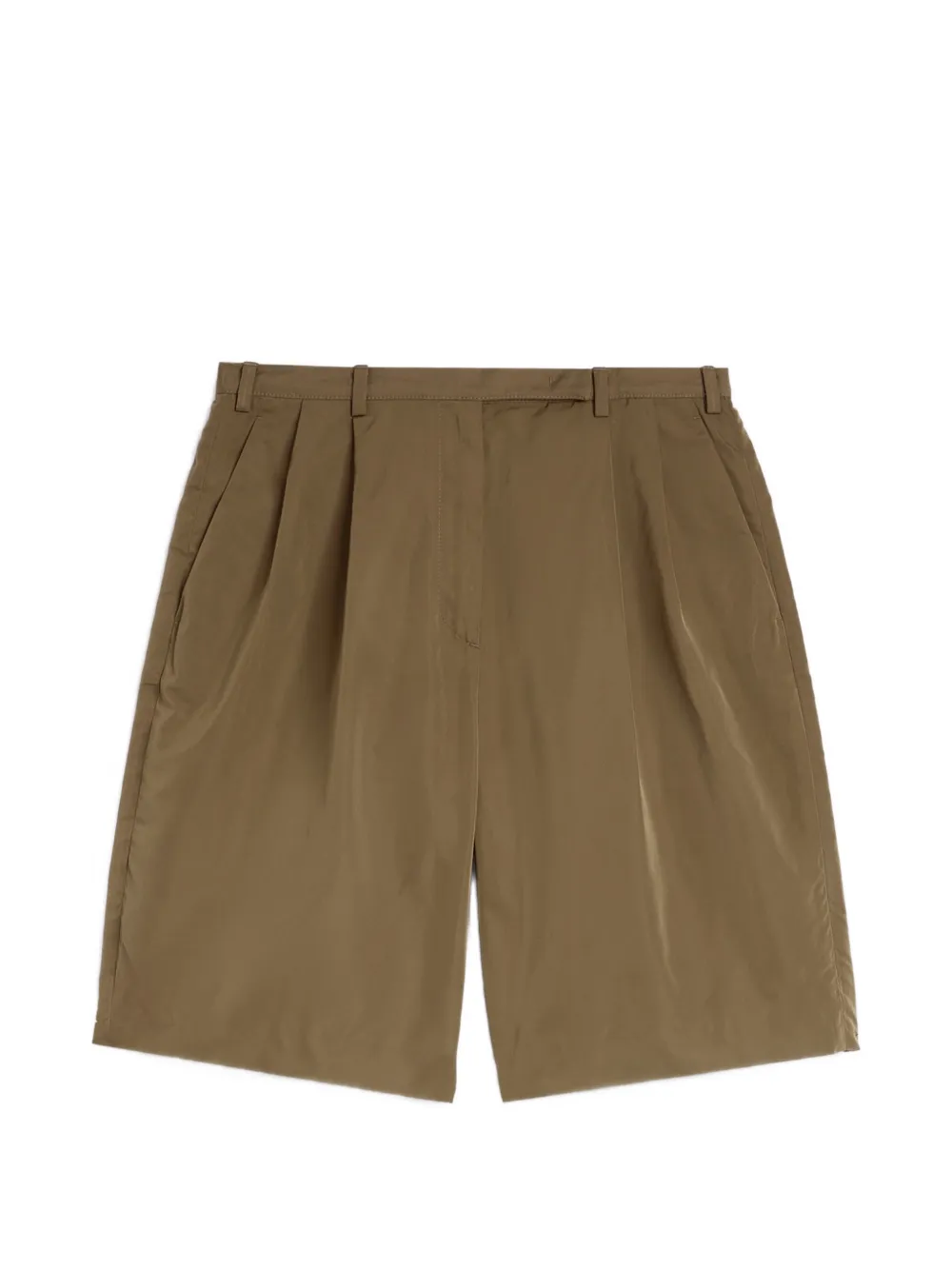 Jil Sander Shorts con pieghe - Marrone