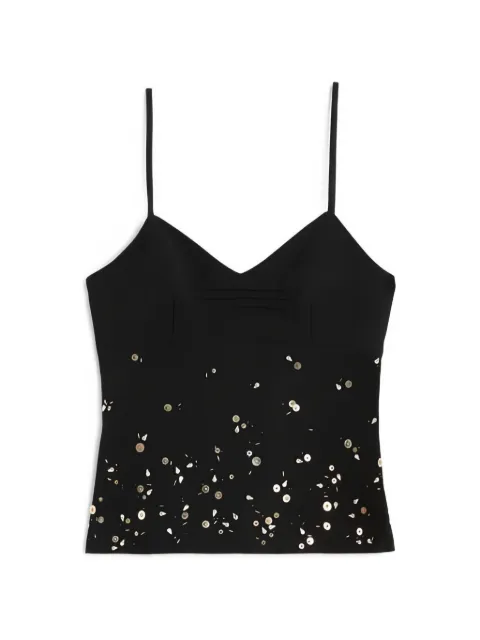 Jil Sander sequin-embellished V-neck top
