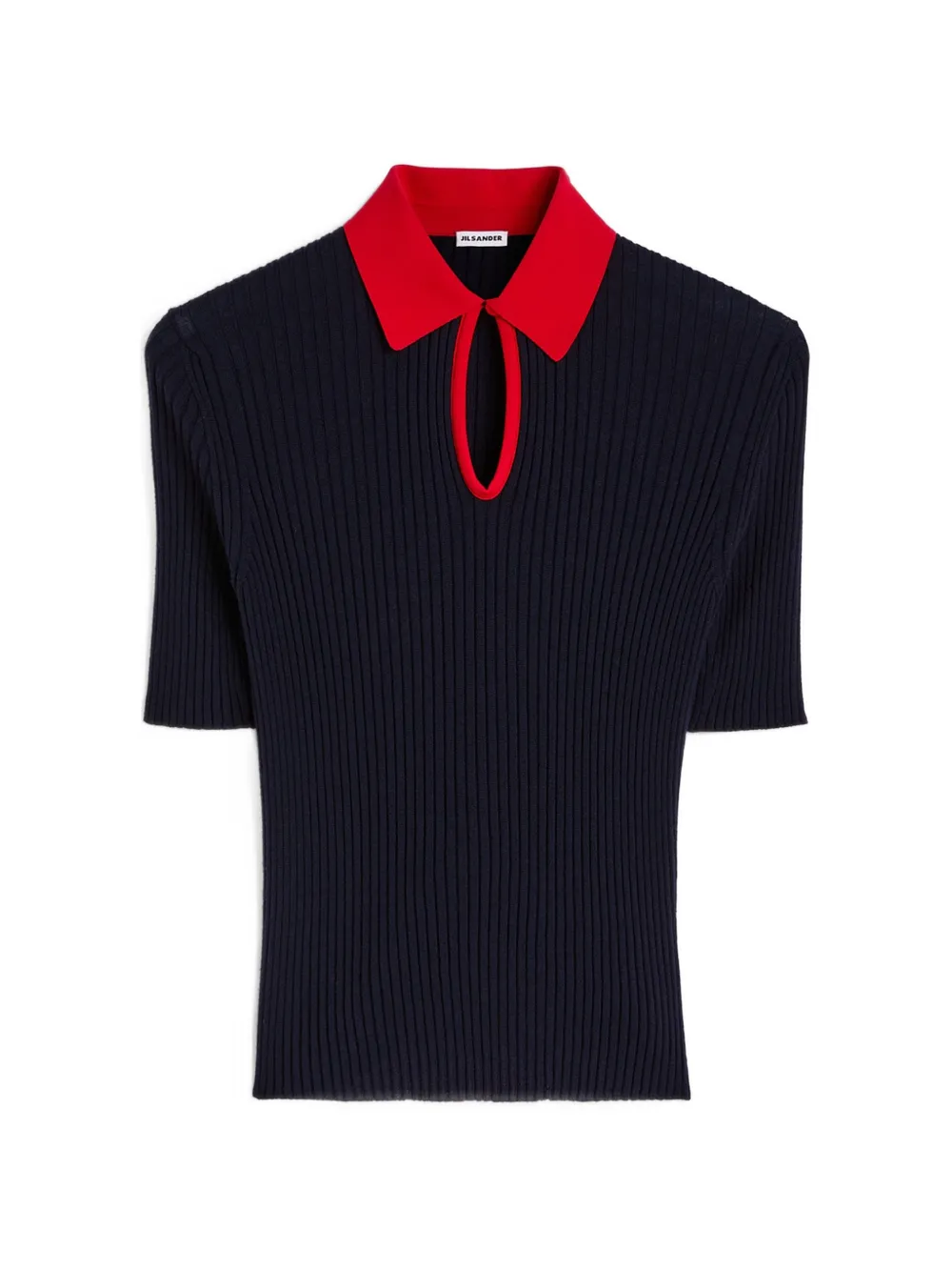 Jil Sander lightweight wool polo T-shirt