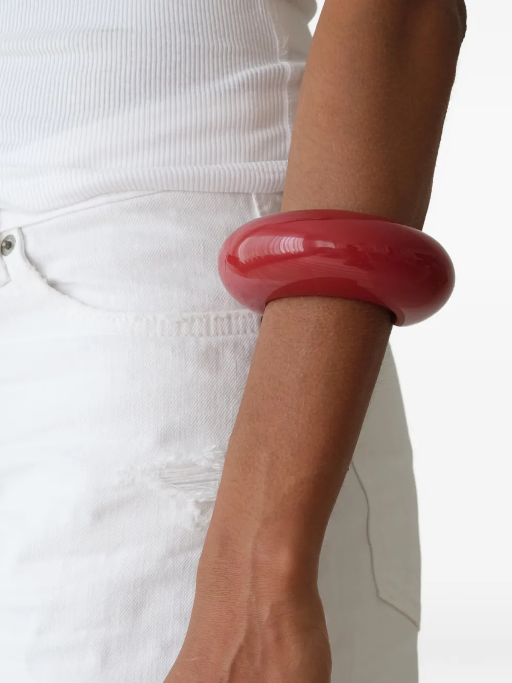 Neeka Studios Big Bangle bracelet - Rosso