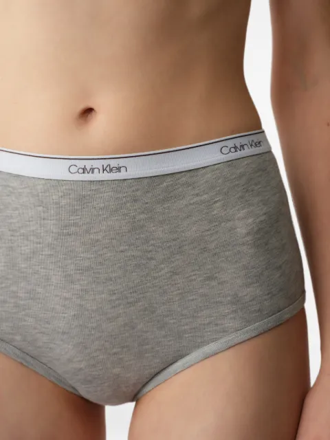 Calvin Klein logo-waistband high-waist briefs