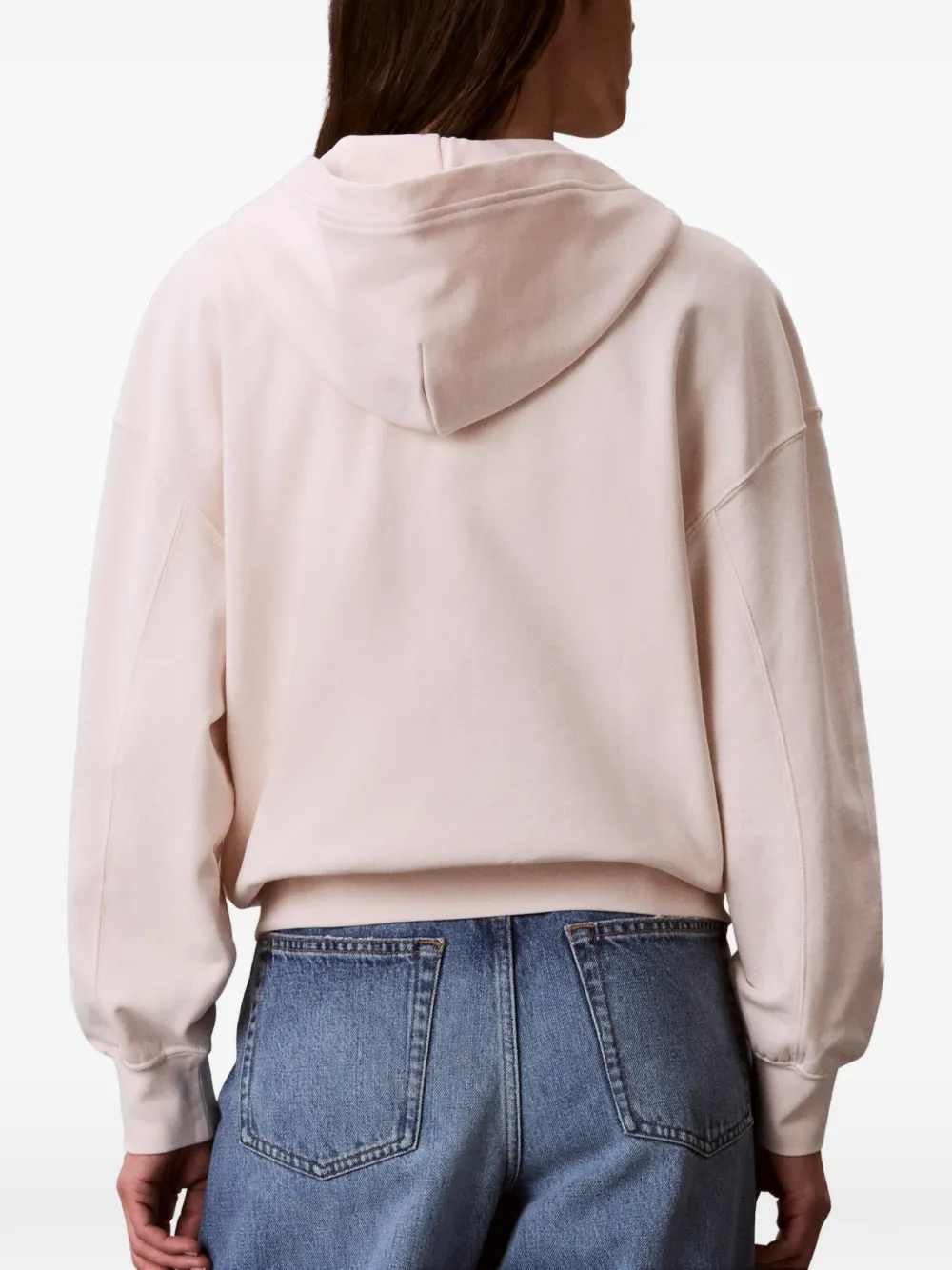 Calvin Klein Hoodie met rits Beige