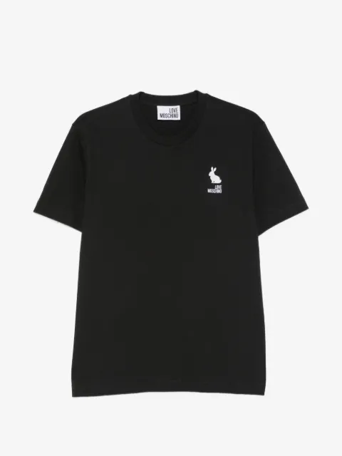 Love Moschino embroidered-logo short-sleeve T-shirt