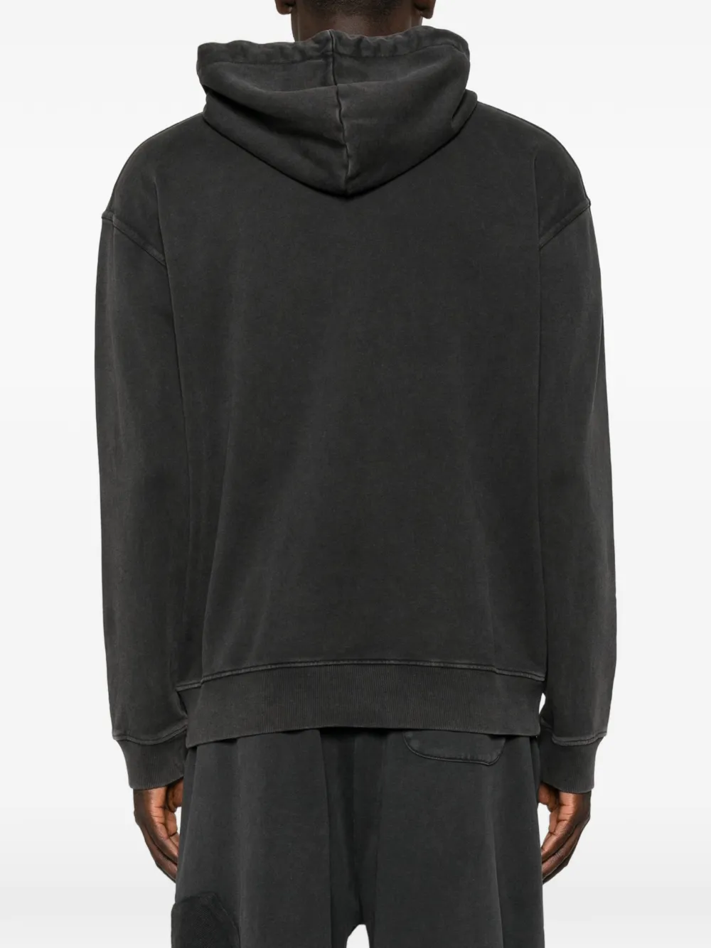 Love Moschino Katoenen hoodie met logoprint Zwart