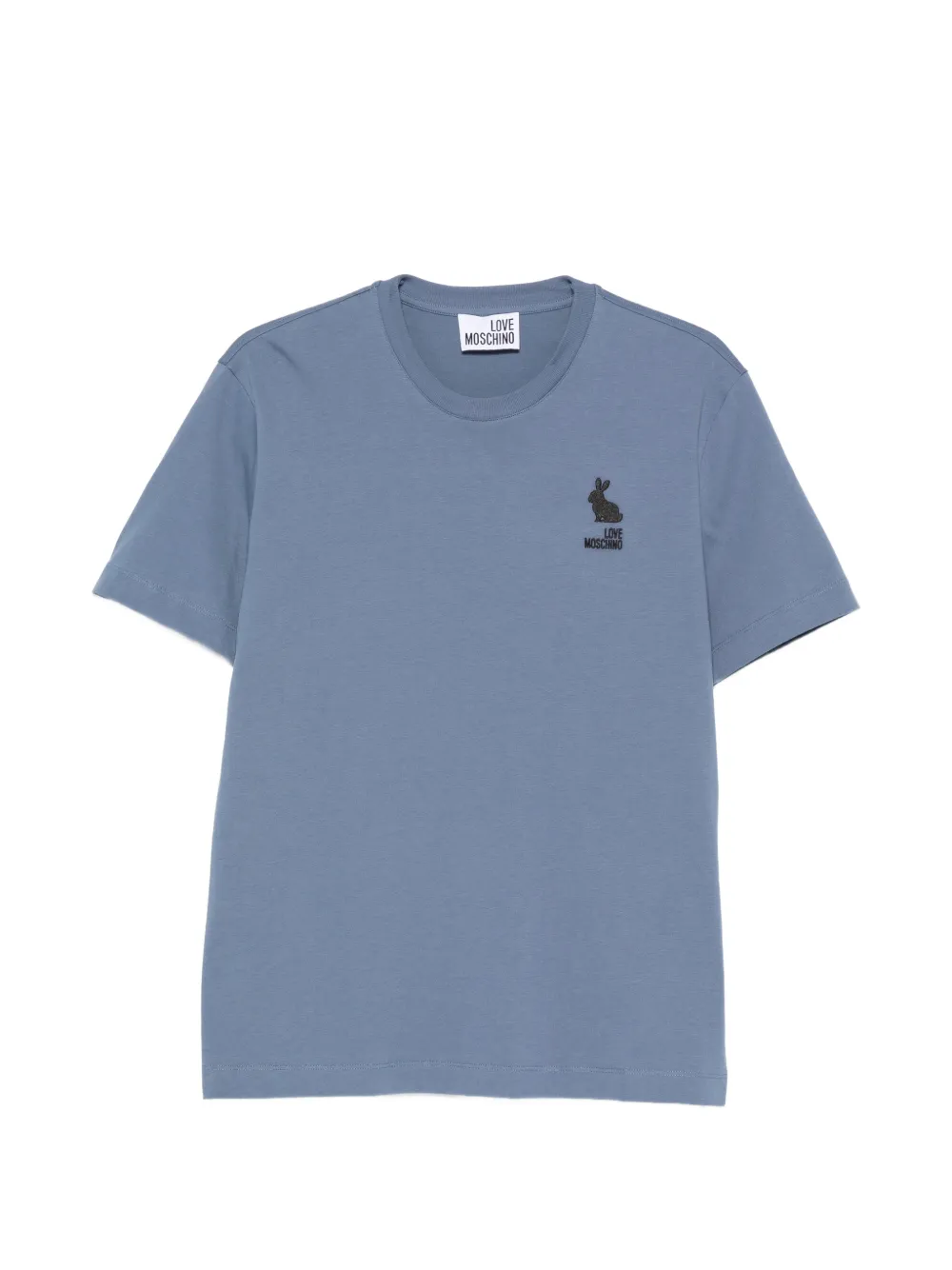 Love Moschino T-shirt con ricamo - Blu
