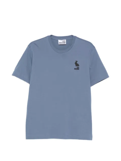 Love Moschino logo-embroidered short-sleeve T-shirt