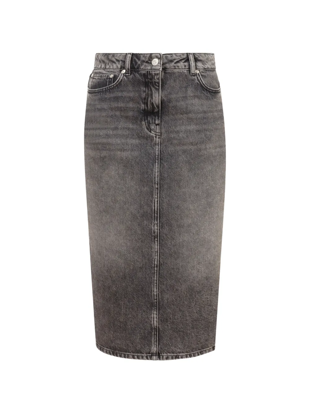 Love Moschino Midi-spijkerrok Grijs