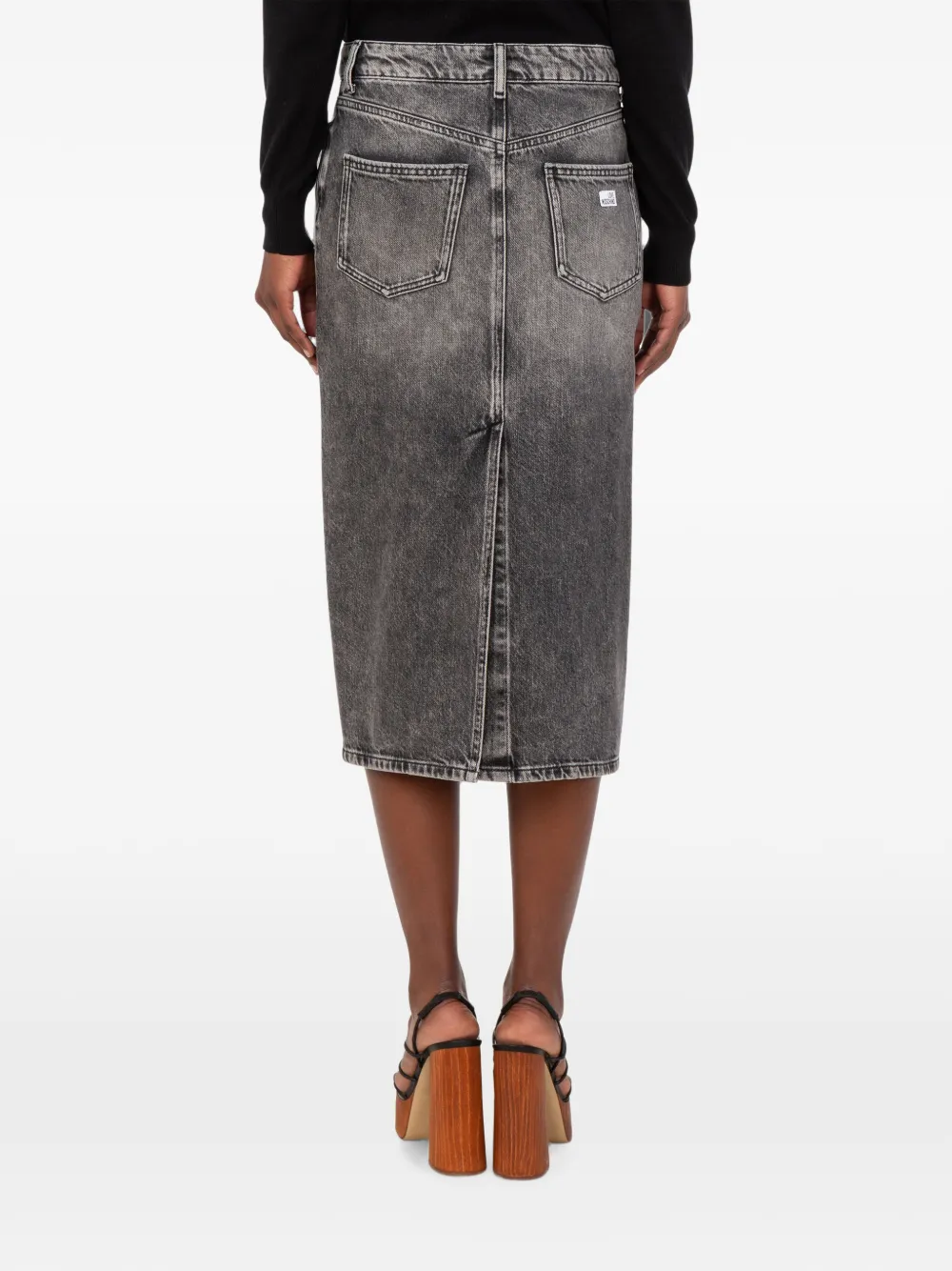 Love Moschino Midi-spijkerrok Grijs