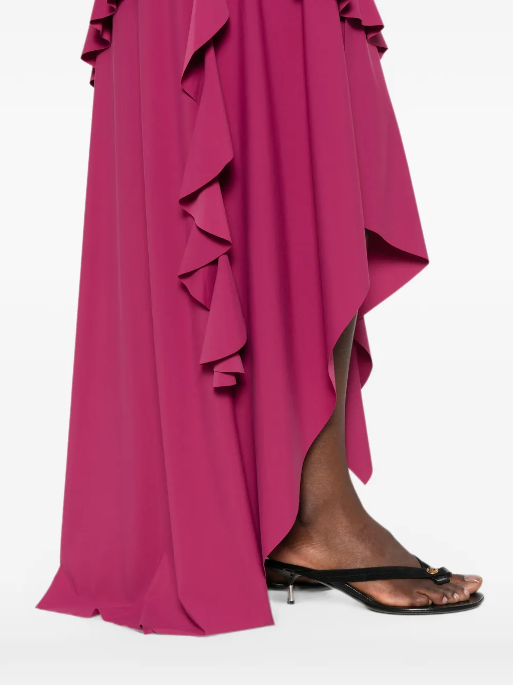 Love Moschino Asymmetrische jurk met ruches Roze