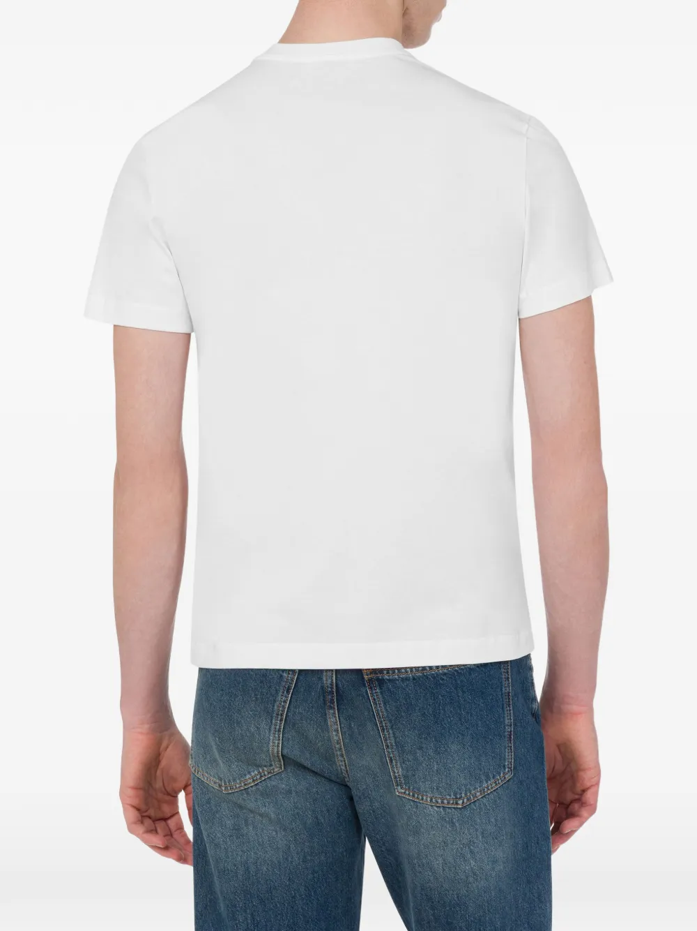 Love Moschino Katoenen T-shirt met logoprint Wit