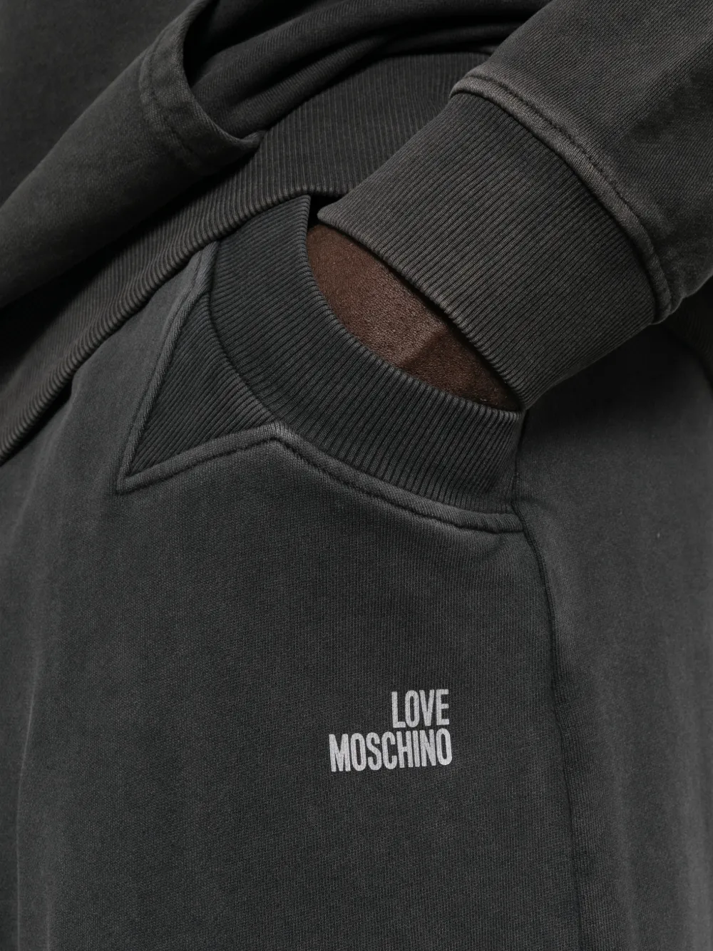 Love Moschino Trainingsbroek met logoprint Zwart