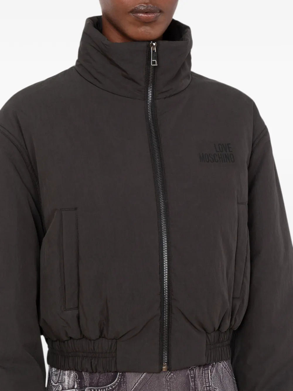 Love Moschino Lichtgewicht donsjack Zwart