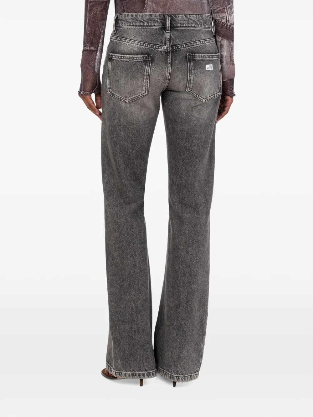 Love Moschino Jeans met logopatch Grijs