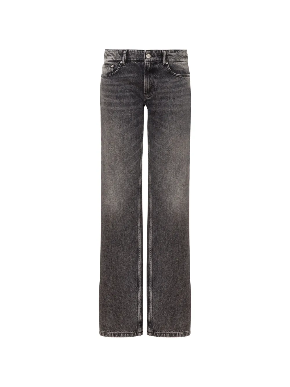 Love Moschino Jeans mit Logo-Patch - Grau