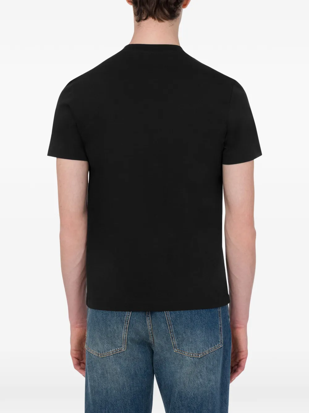 Love Moschino Katoenen jersey T-shirt met print Zwart