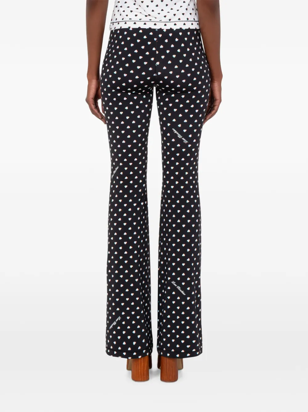 Love Moschino Jersey broek met print Zwart