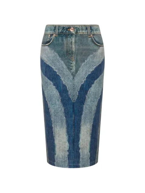 Love Moschino printed stretch cotton jersey skirt