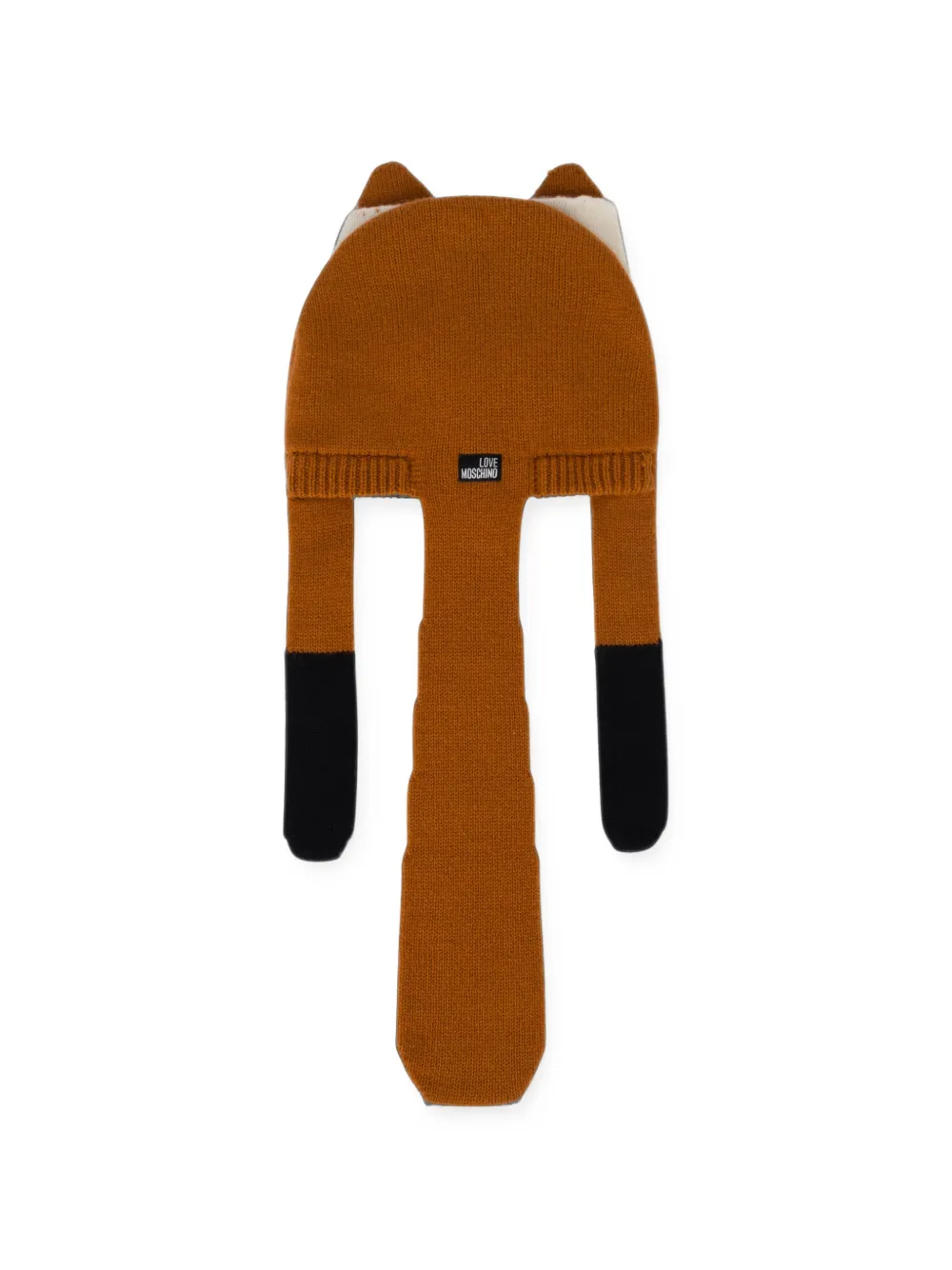 Love Moschino Wollen muts met vossen-patroon Bruin