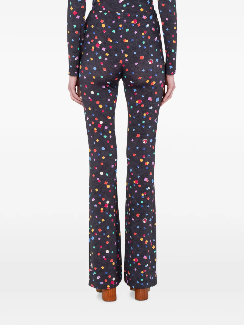 Love Moschino Jersey broek met print Zwart