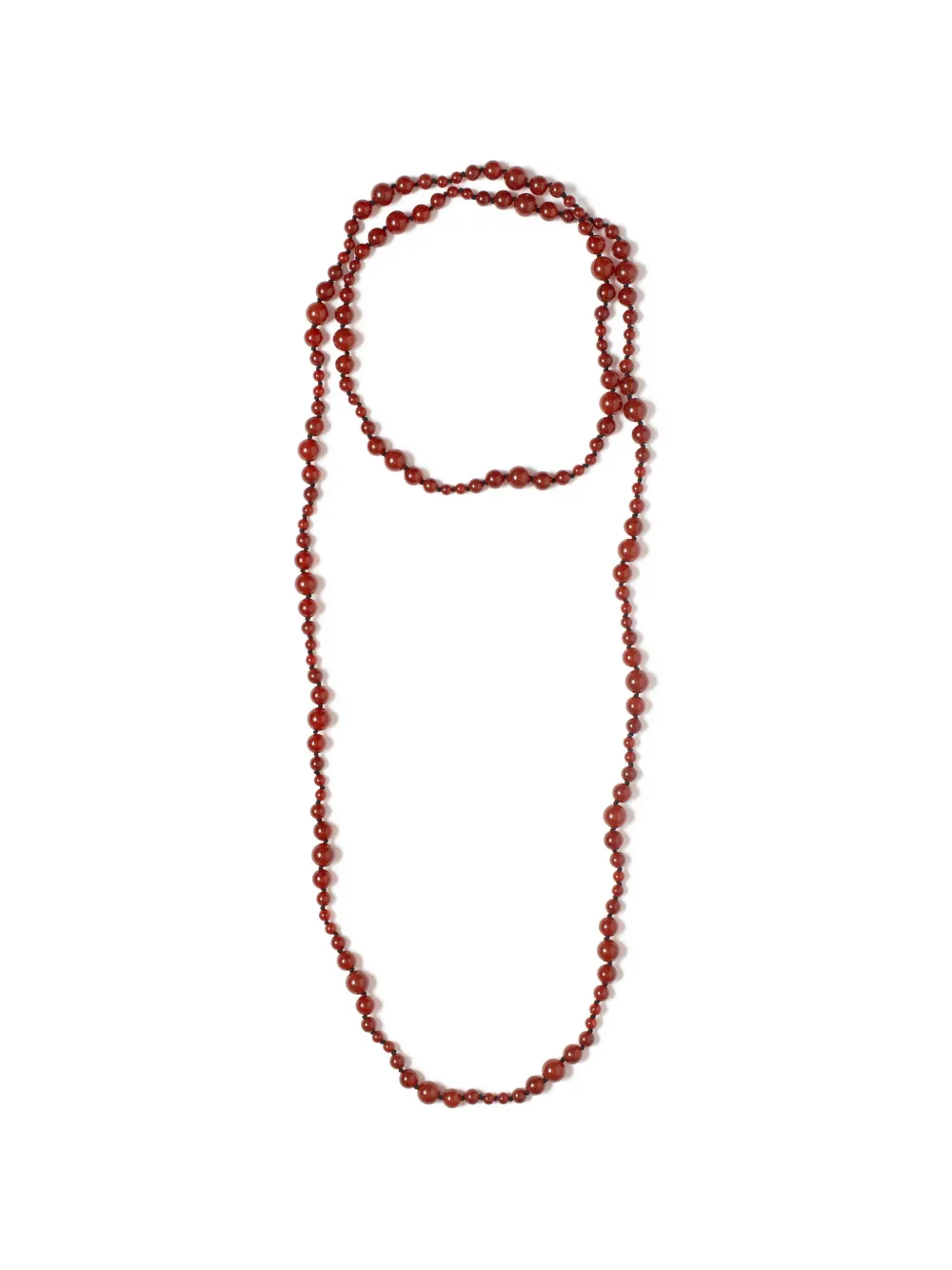 Neeka Studios long beaded necklace - Rosso