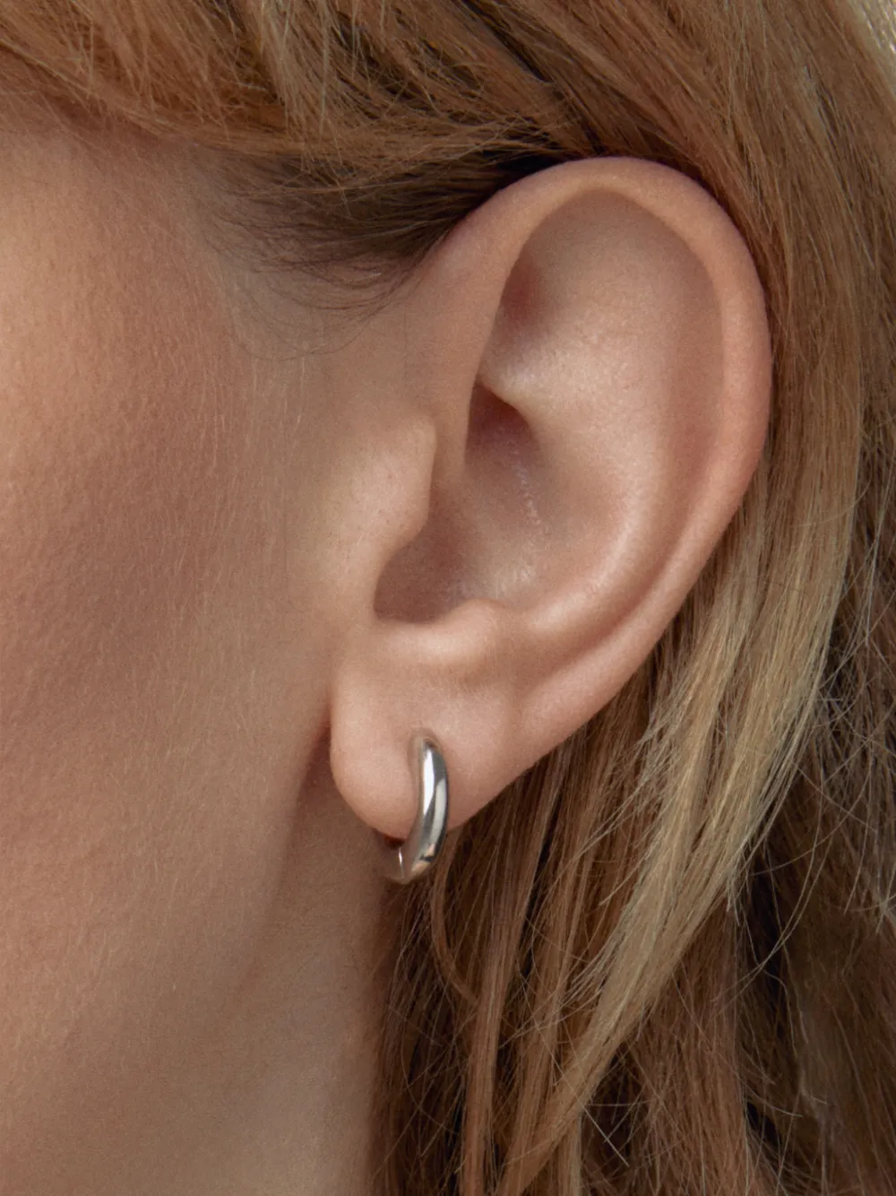  Neeka Studios Pendientes De Aro Gruesos - Plateado 