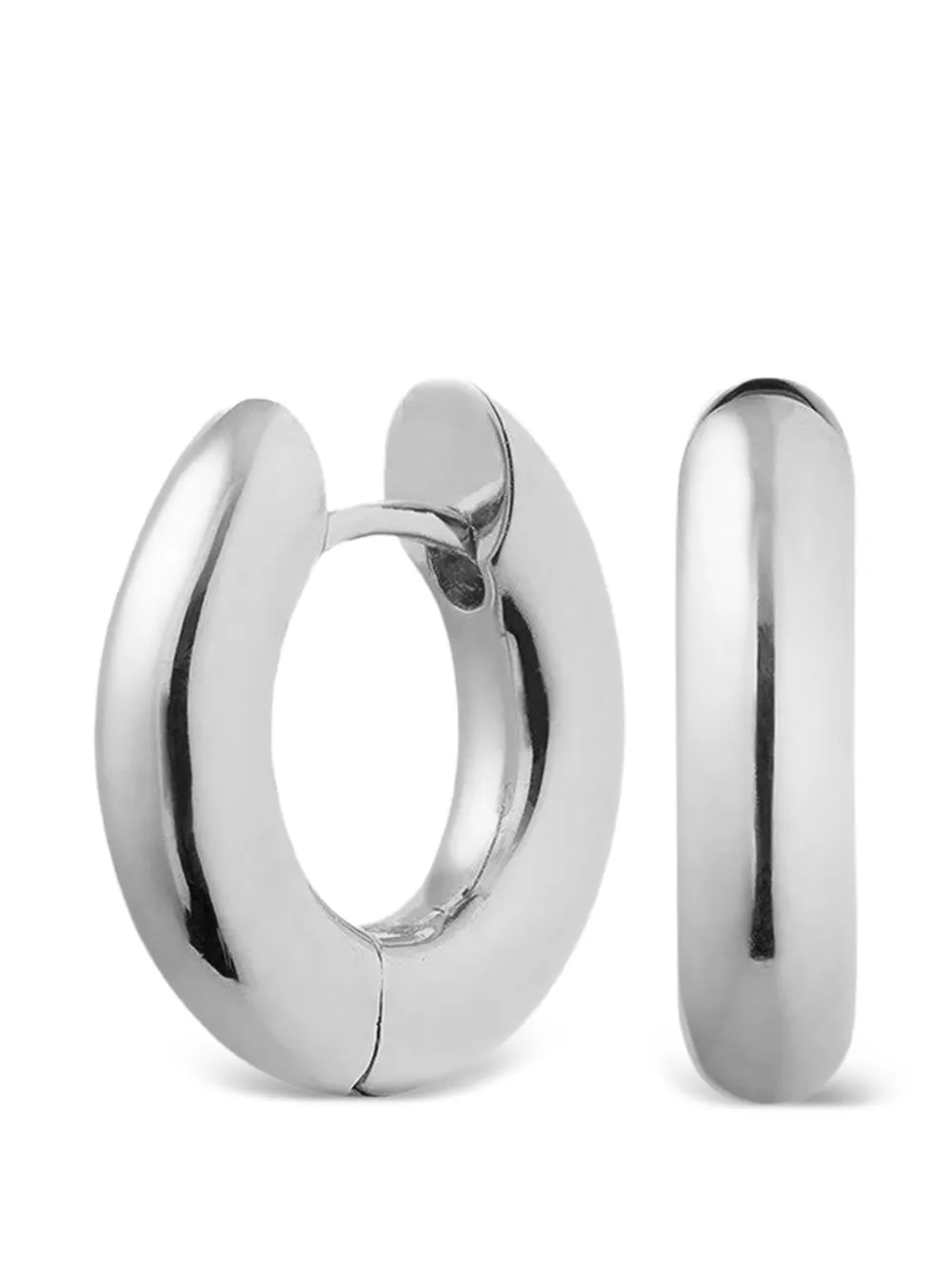 Neeka Studios chunky hoop earrings - Argento