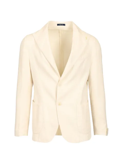 Guarinucci blazer texturizado con solapas de muesca