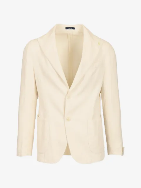 Guarinucci slub-texture notched-lapels blazer