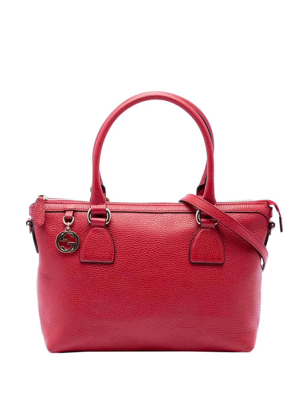 Gucci Pre-Owned 2016-2026 Dollar Calfskin GG Charm satchel - Rosso