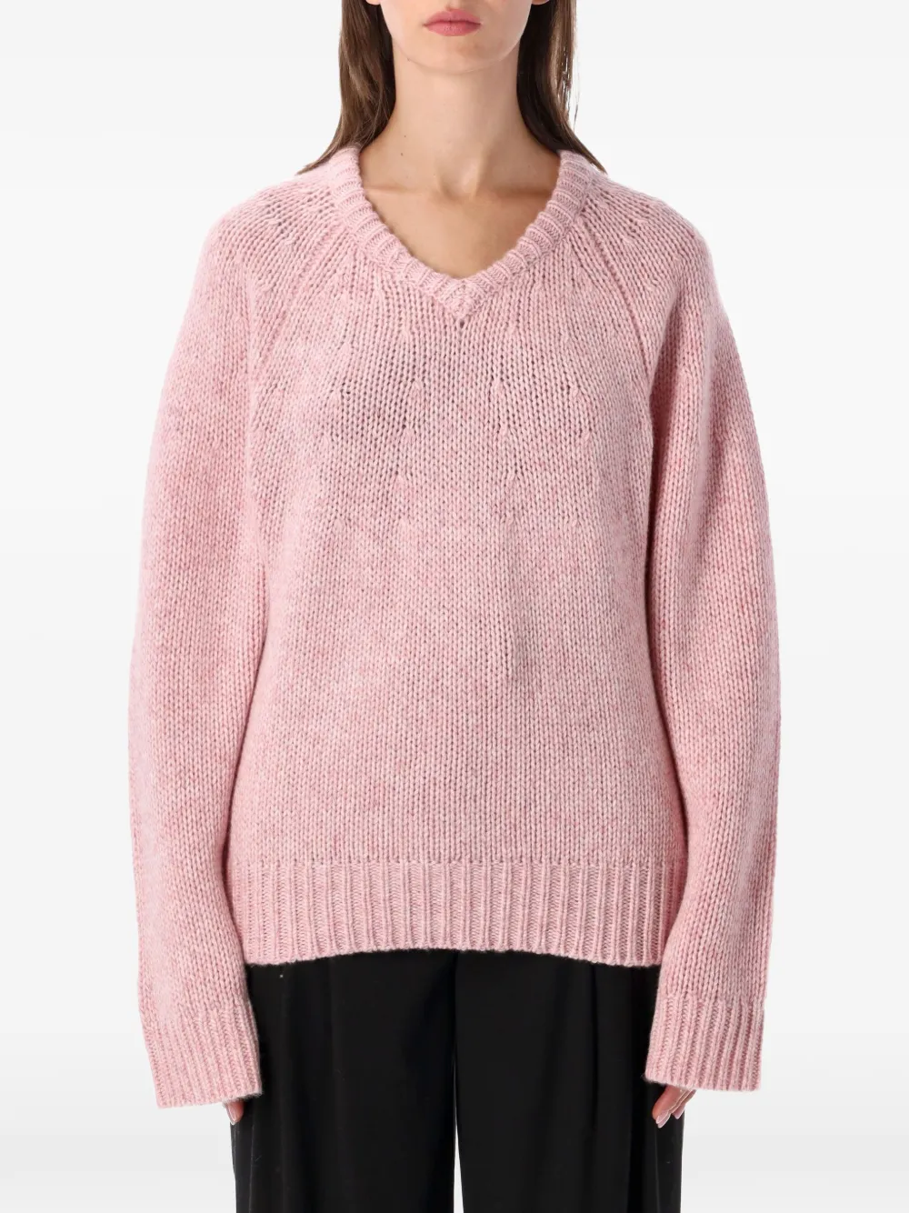 Lisa Yang Aloia chunky-knit V-neck sweater