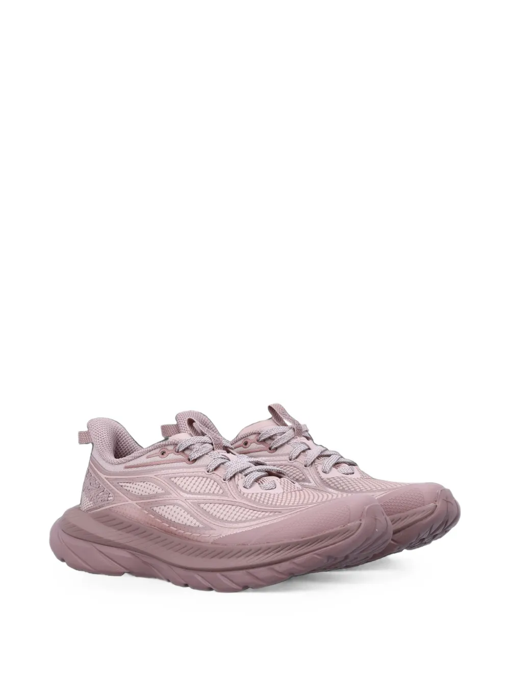 HOKA Mach Remastered Aura mesh-panelled chunky-sole sneakers Roze
