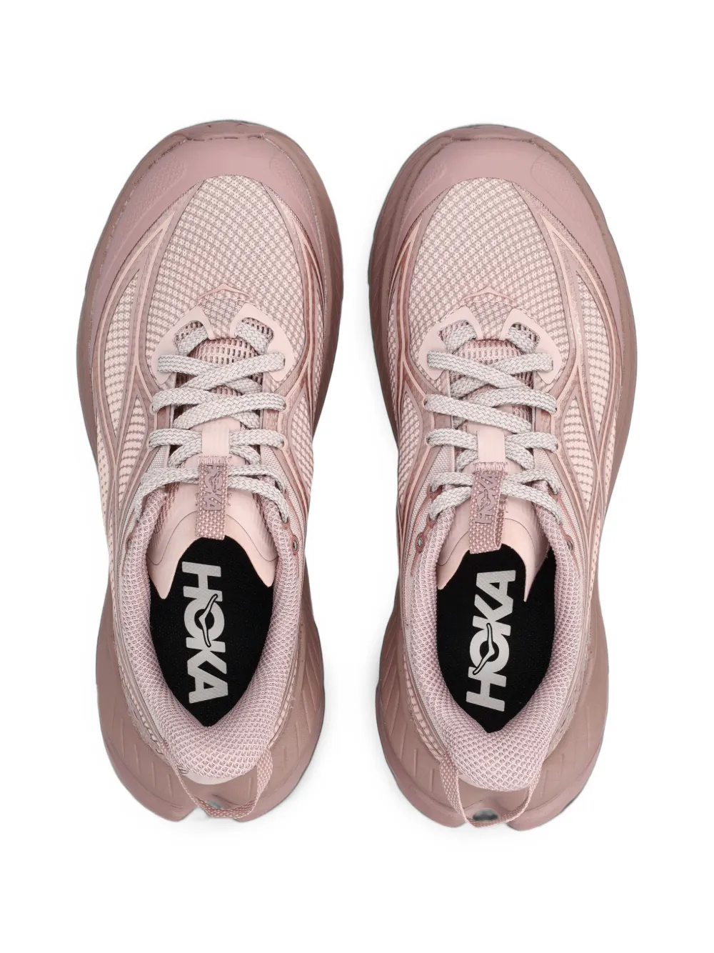HOKA Mach Remastered Aura mesh-panelled chunky-sole sneakers Roze